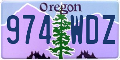 OR license plate 974WDZ