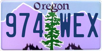 OR license plate 974WEX