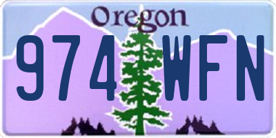 OR license plate 974WFN