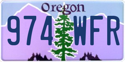 OR license plate 974WFR