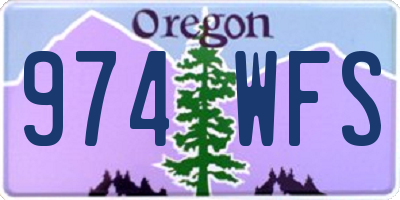 OR license plate 974WFS