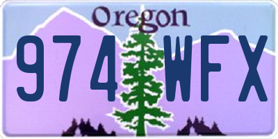 OR license plate 974WFX