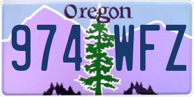 OR license plate 974WFZ