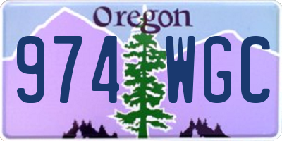 OR license plate 974WGC