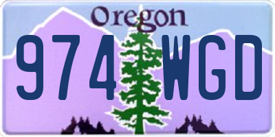 OR license plate 974WGD