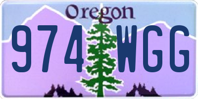OR license plate 974WGG