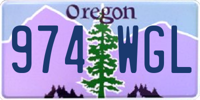 OR license plate 974WGL