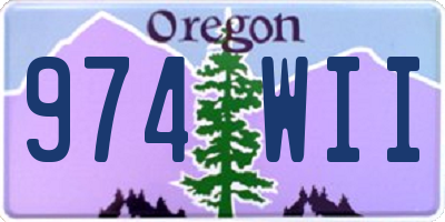 OR license plate 974WII