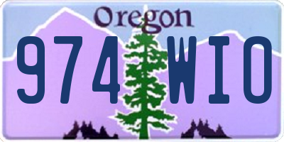 OR license plate 974WIO