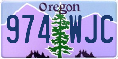 OR license plate 974WJC