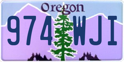 OR license plate 974WJI