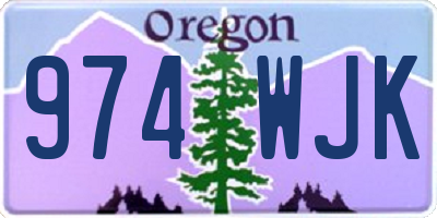 OR license plate 974WJK