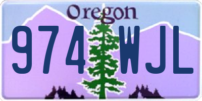 OR license plate 974WJL