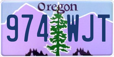 OR license plate 974WJT