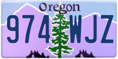 OR license plate 974WJZ