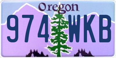 OR license plate 974WKB