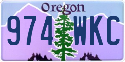 OR license plate 974WKC