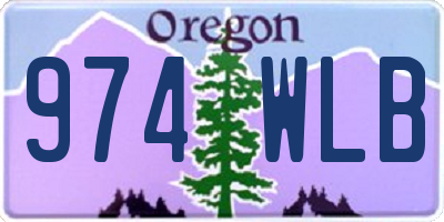 OR license plate 974WLB