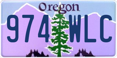 OR license plate 974WLC