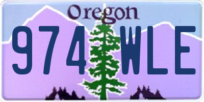 OR license plate 974WLE
