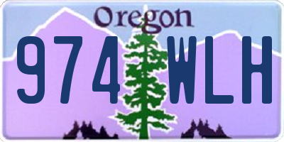 OR license plate 974WLH
