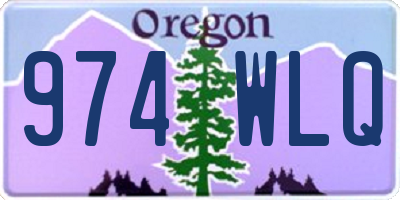 OR license plate 974WLQ