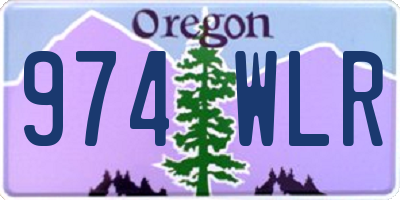 OR license plate 974WLR