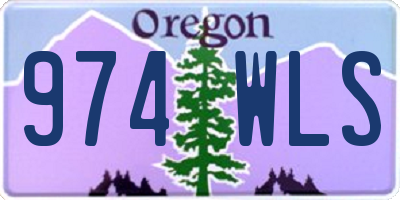 OR license plate 974WLS