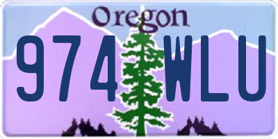 OR license plate 974WLU