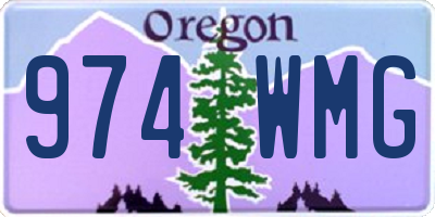 OR license plate 974WMG