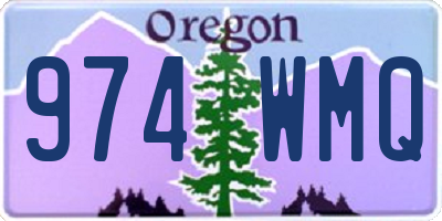OR license plate 974WMQ