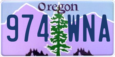 OR license plate 974WNA