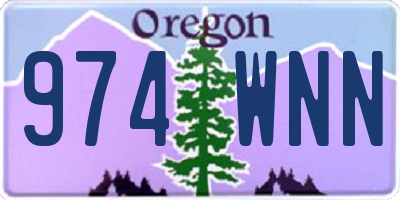 OR license plate 974WNN