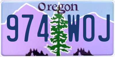 OR license plate 974WOJ