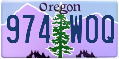 OR license plate 974WOQ