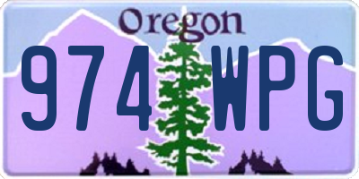OR license plate 974WPG