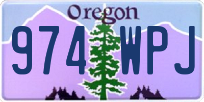 OR license plate 974WPJ