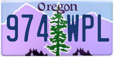 OR license plate 974WPL