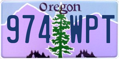 OR license plate 974WPT