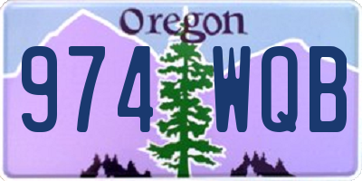 OR license plate 974WQB