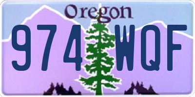 OR license plate 974WQF