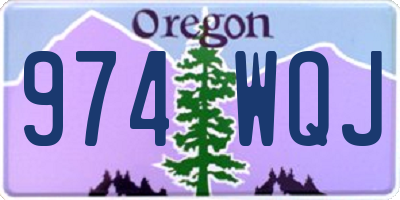 OR license plate 974WQJ