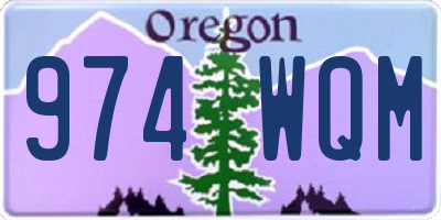 OR license plate 974WQM