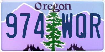 OR license plate 974WQR
