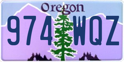 OR license plate 974WQZ