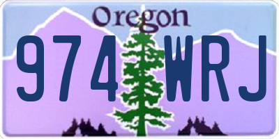 OR license plate 974WRJ