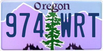 OR license plate 974WRT