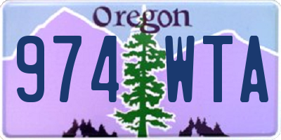OR license plate 974WTA