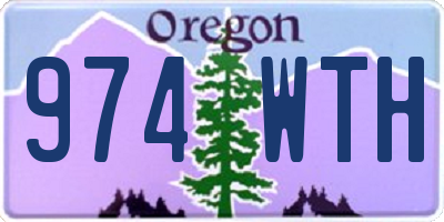 OR license plate 974WTH