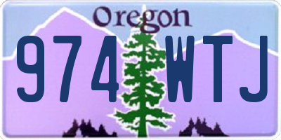 OR license plate 974WTJ